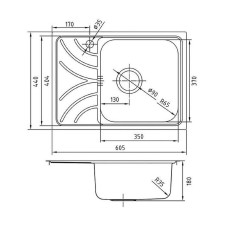 Кухонная мойка Iddis Arro 60 ARR60SRi77 Сатин