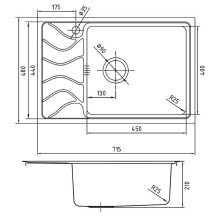Кухонная мойка Iddis Reeva REE71SRi77 Шелк