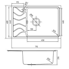 Кухонная мойка Iddis Reeva REE71SRi77 Шелк
