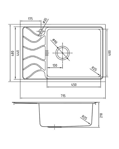 Кухонная мойка Iddis Reeva REE71SRi77 Шелк
