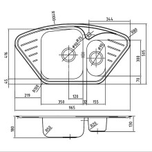 Кухонная мойка Iddis Strit 97 STR96PCi77 Хром