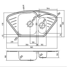 Кухонная мойка Iddis Strit 97 STR96PCi77 Хром