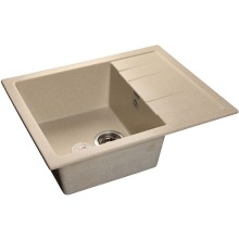Кухонная мойка GranFest Quadro GF-Q650L Бежевая