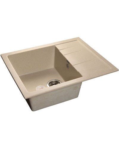 Кухонная мойка GranFest Quadro GF-Q650L Бежевая