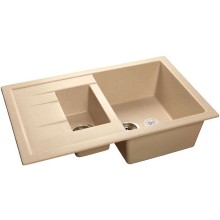 Кухонная мойка GranFest Quadro GF-Q775KL Бежевая
