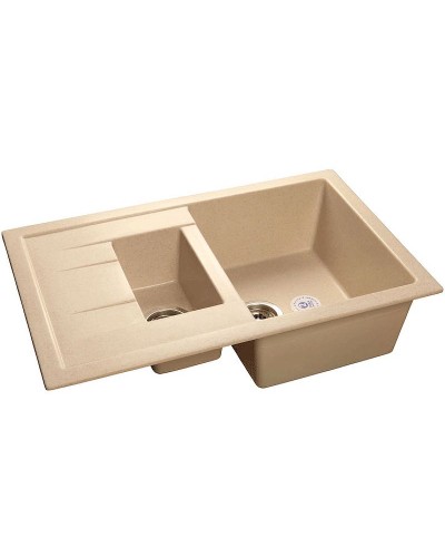 Кухонная мойка GranFest Quadro GF-Q775KL Бежевая