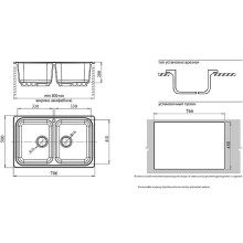 Кухонная мойка GranFest Standart GF-S780K Черная