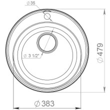 Кухонная мойка GranFest Quarz GF-Z08 Черная