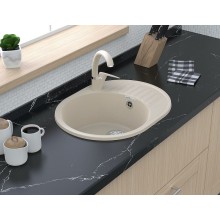 Кухонная мойка GranFest Quarz GF-Z58 Бежевая