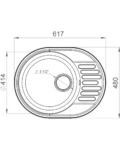 Кухонная мойка GranFest Quarz GF-Z58 Бежевая