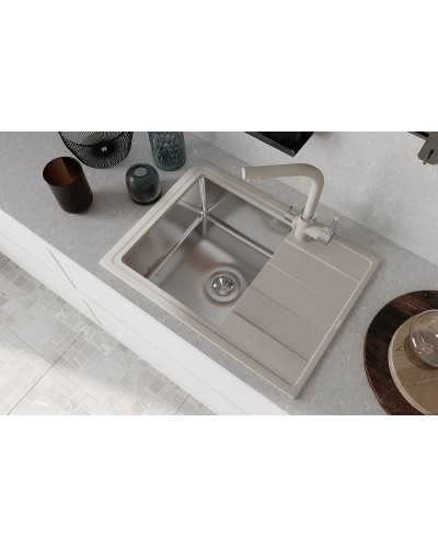 Кухонная мойка Florentina Комби-650 21.390.B0650.305 Грей