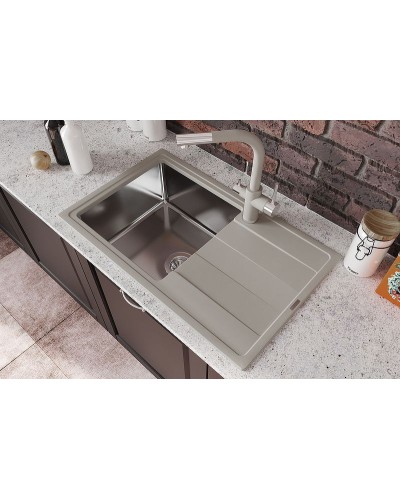 Кухонная мойка Florentina Комби-780 21.395.D0780.305 Грей