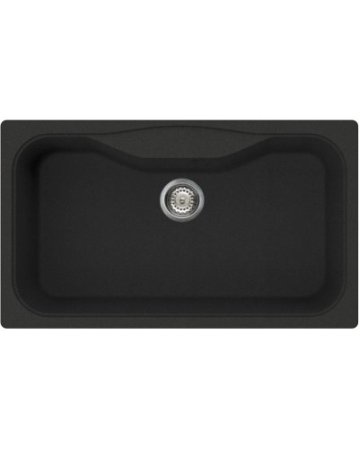 Кухонная мойка черный Tetogranit Omoikiri Maru 86-BL