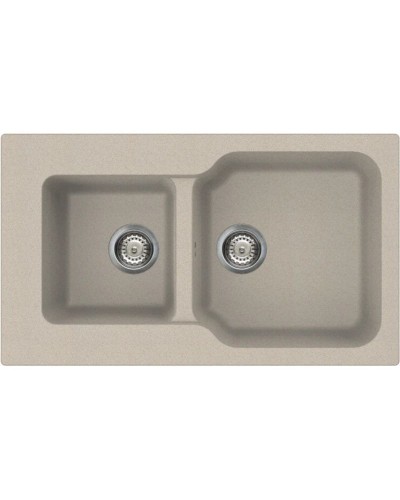 Кухонная мойка бежевый Tetogranit Omoikiri Maru 86-2-SA