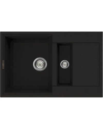 Кухонная мойка темный шоколад Tetogranit Omoikiri Sakaime 78-2-DC