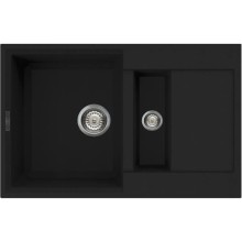 Кухонная мойка черный Tetogranit Omoikiri Sakaime 78-2-BL