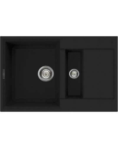 Кухонная мойка черный Tetogranit Omoikiri Sakaime 78-2-BL