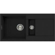 Кухонная мойка черный Tetogranit Omoikiri Sakaime 86-2-BL