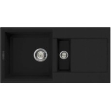 Кухонная мойка черный Tetogranit Omoikiri Sakaime 86-2-BL