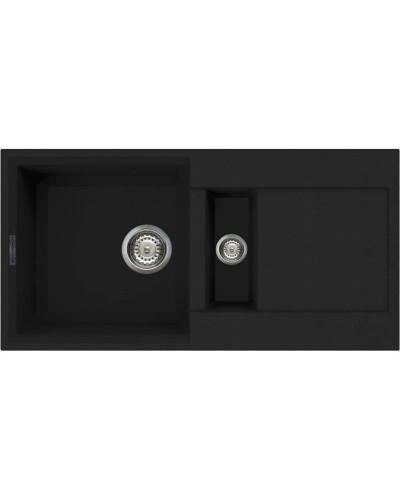 Кухонная мойка черный Tetogranit Omoikiri Sakaime 86-2-BL