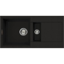 Кухонная мойка темный шоколад Tetogranit Omoikiri Sakaime 86-2-DC