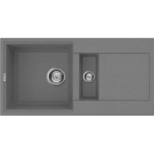 Кухонная мойка платина Tetogranit Omoikiri Sakaime 86-2-PL