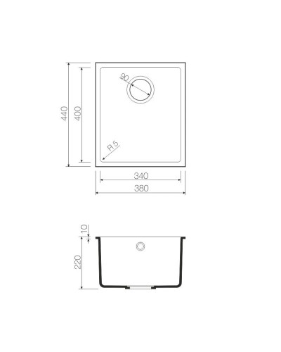 Кухонная мойка белый Tetogranit Omoikiri Bosen 38-U-WH