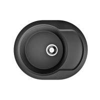 Кухонная мойка черный Artgranit Omoikiri Manmaru 62-BL