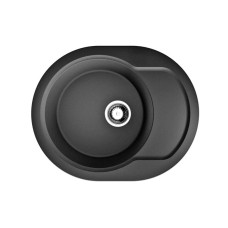 Кухонная мойка черный Artgranit Omoikiri Manmaru 62-BL