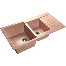 Кухонная мойка розовый GranFest Practic GF-P980KL
