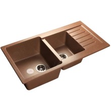 Кухонная мойка терракот GranFest Practic GF-P980KL