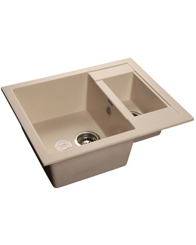 Кухонная мойка белый GranFest Quadro GF-Q610K