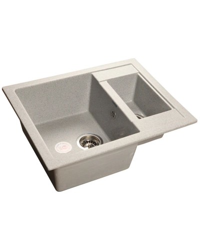 Кухонная мойка серый GranFest Quadro GF-Q610K