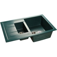 Кухонная мойка зеленый GranFest Quadro GF-Q775KL
