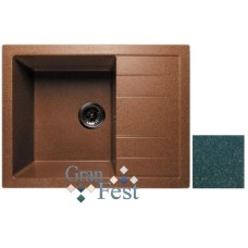 Кухонная мойка зеленый GranFest Quadro GF-Q650L