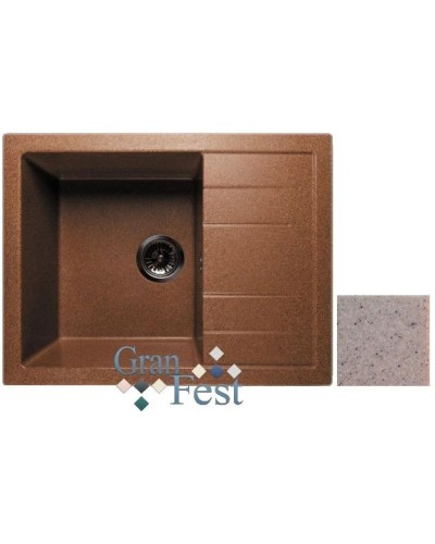 Кухонная мойка розовый GranFest Quadro GF-Q650L