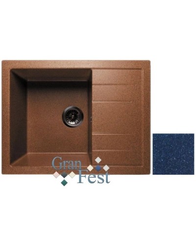 Кухонная мойка синий GranFest Quadro GF-Q650L