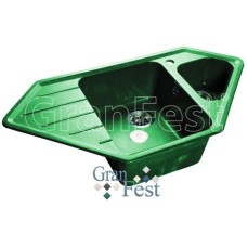 Кухонная мойка зеленый GranFest Corner GF-C950E