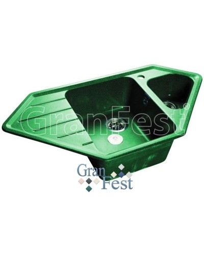 Кухонная мойка зеленый GranFest Corner GF-C950E