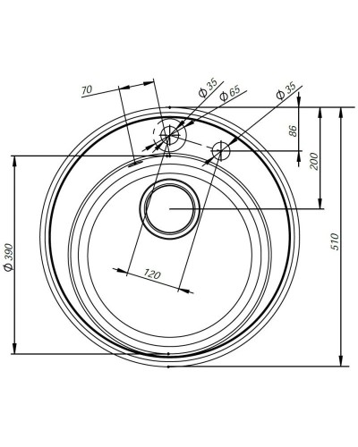 Кухонная мойка песок IDDIS Kitchen G K03P511I87