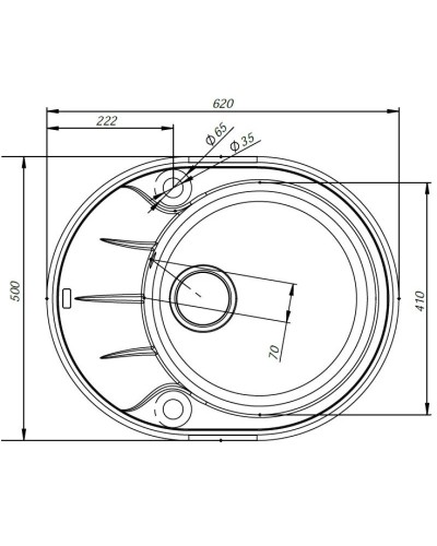 Кухонная мойка песок IDDIS Kitchen G K08P621I87