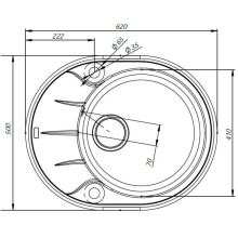 Кухонная мойка белый IDDIS Kitchen G K10W621I87