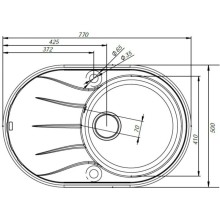 Кухонная мойка шоколад IDDIS Kitchen G K18C771I87