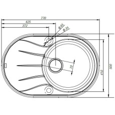 Кухонная мойка черный IDDIS Kitchen G K11B771I87
