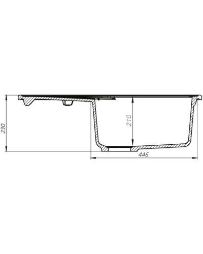 Кухонная мойка серый IDDIS Kitchen G K12G771I87