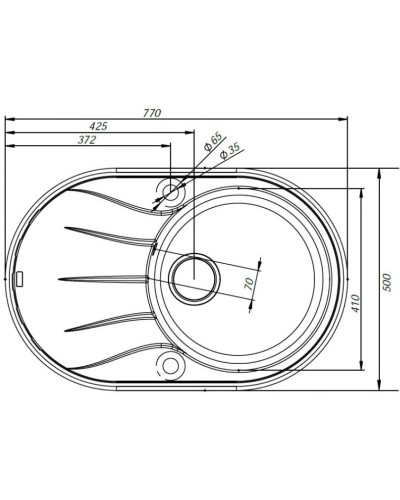Кухонная мойка белый IDDIS Kitchen G K15W771I87