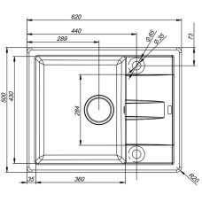 Кухонная мойка шоколад IDDIS Vane G V32C621I87