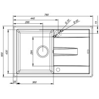 Кухонная мойка шоколад IDDIS Vane G V33C781I87