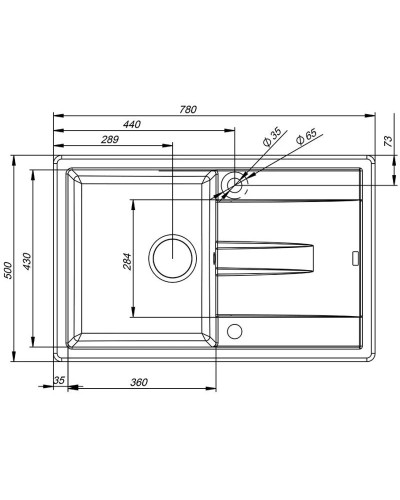 Кухонная мойка шоколад IDDIS Vane G V33C781I87