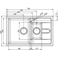 Кухонная мойка шоколад IDDIS Vane G V34C785I87